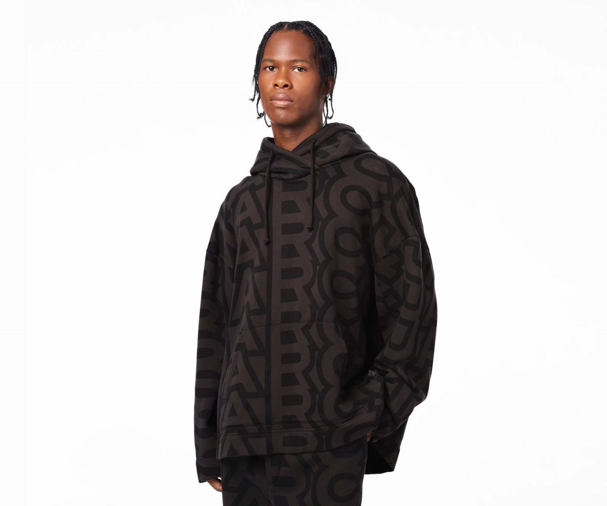 Marc Jacobs Monogram Oversized Hoodie Nere Grigie | ASW054673