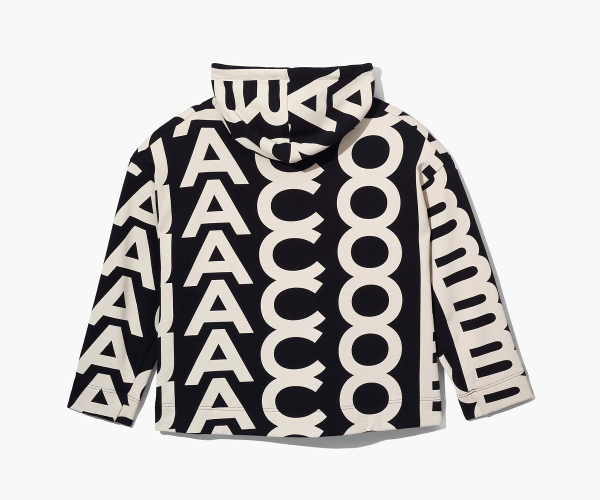 Marc Jacobs Monogram Oversized Hoodie Nere Bianche | BUX618354