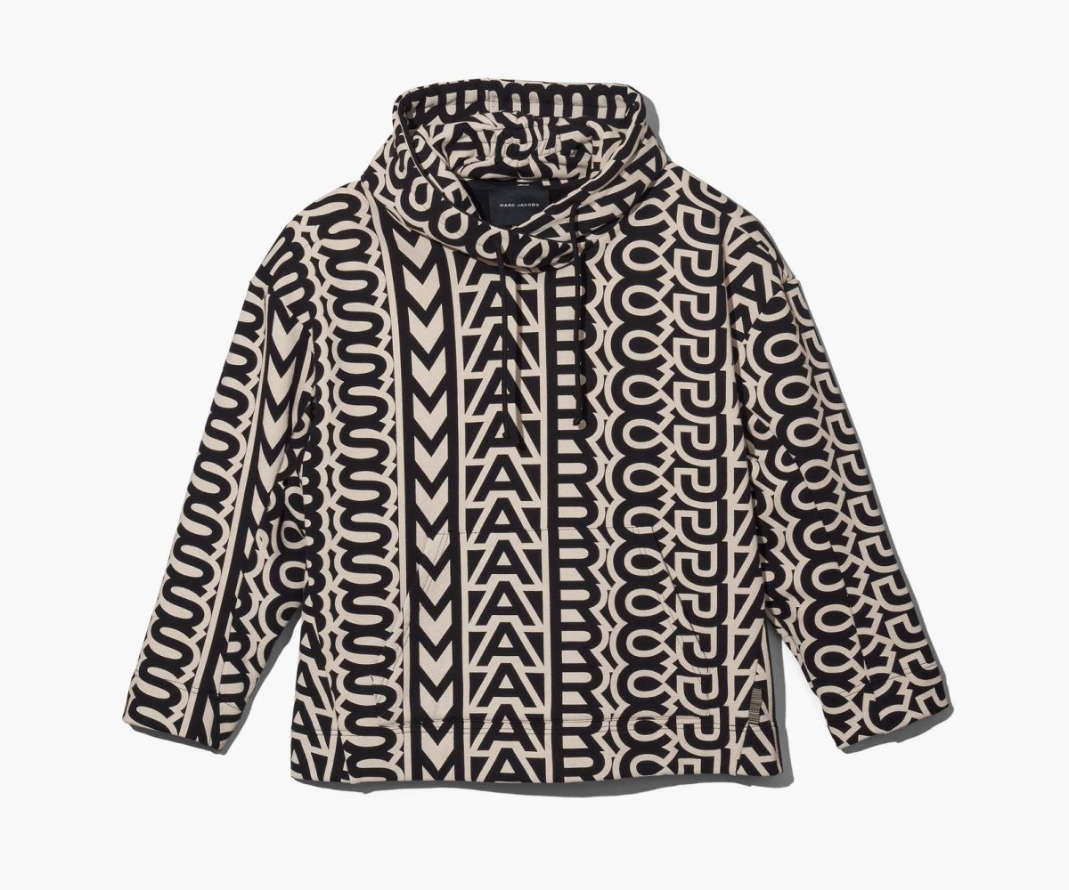 Marc Jacobs Monogram Oversized Hoodie Nere Bianche | BVP364192