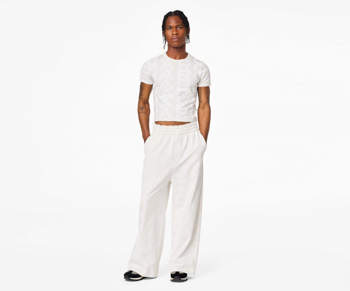 Marc Jacobs Monogram Oversized Sweatpants Bianche | IJQ319548