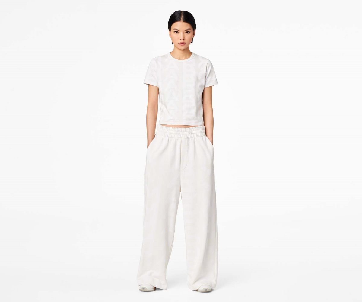 Marc Jacobs Monogram Oversized Sweatpants Bianche | IJQ319548