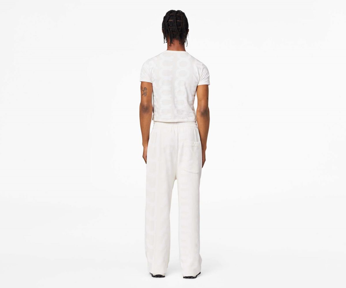 Marc Jacobs Monogram Oversized Sweatpants Bianche | IJQ319548