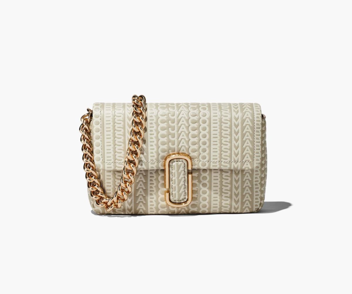 Marc Jacobs Monogram Pelle J Marc Shoulder Bag Khaki | RMP214037