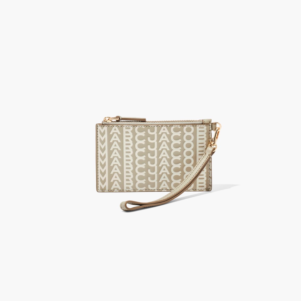 Marc Jacobs Monogram Pelle Top Zip Wristlet Khaki | ZFP216804