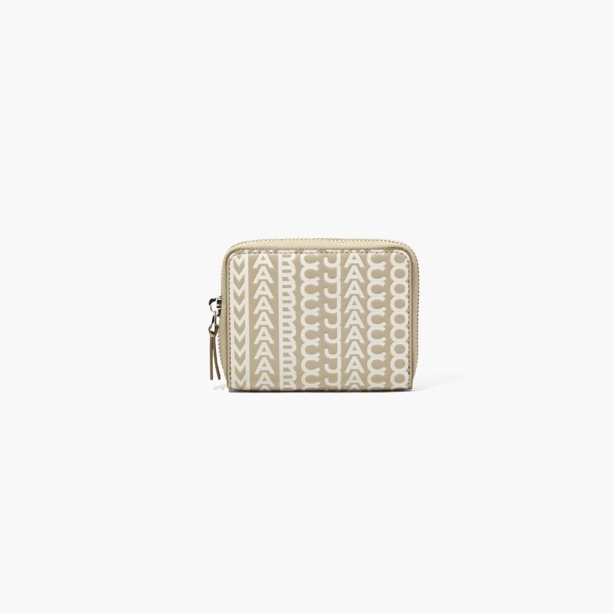 Marc Jacobs Monogram Pelle Zip Around Wallet Khaki | DRZ583246