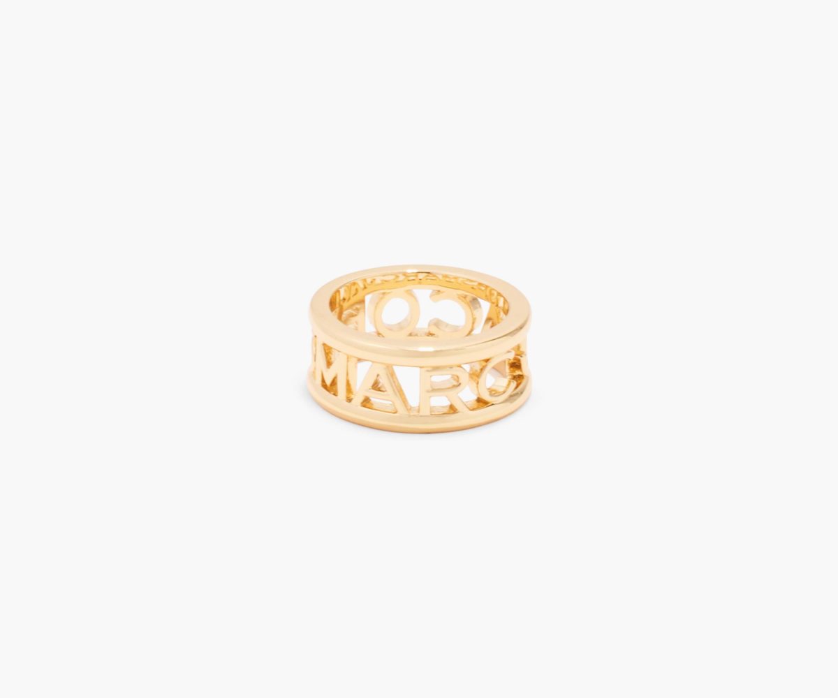 Marc Jacobs Monogram Ring Oro | YOW562347