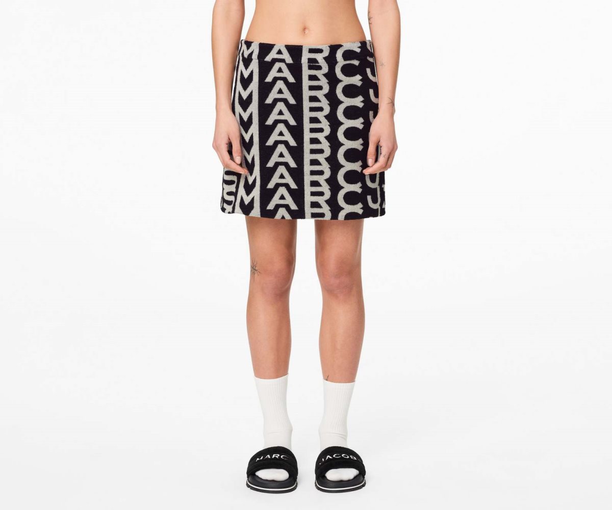 Marc Jacobs Monogram Terry Skirt Nere Bianche | HTW136758