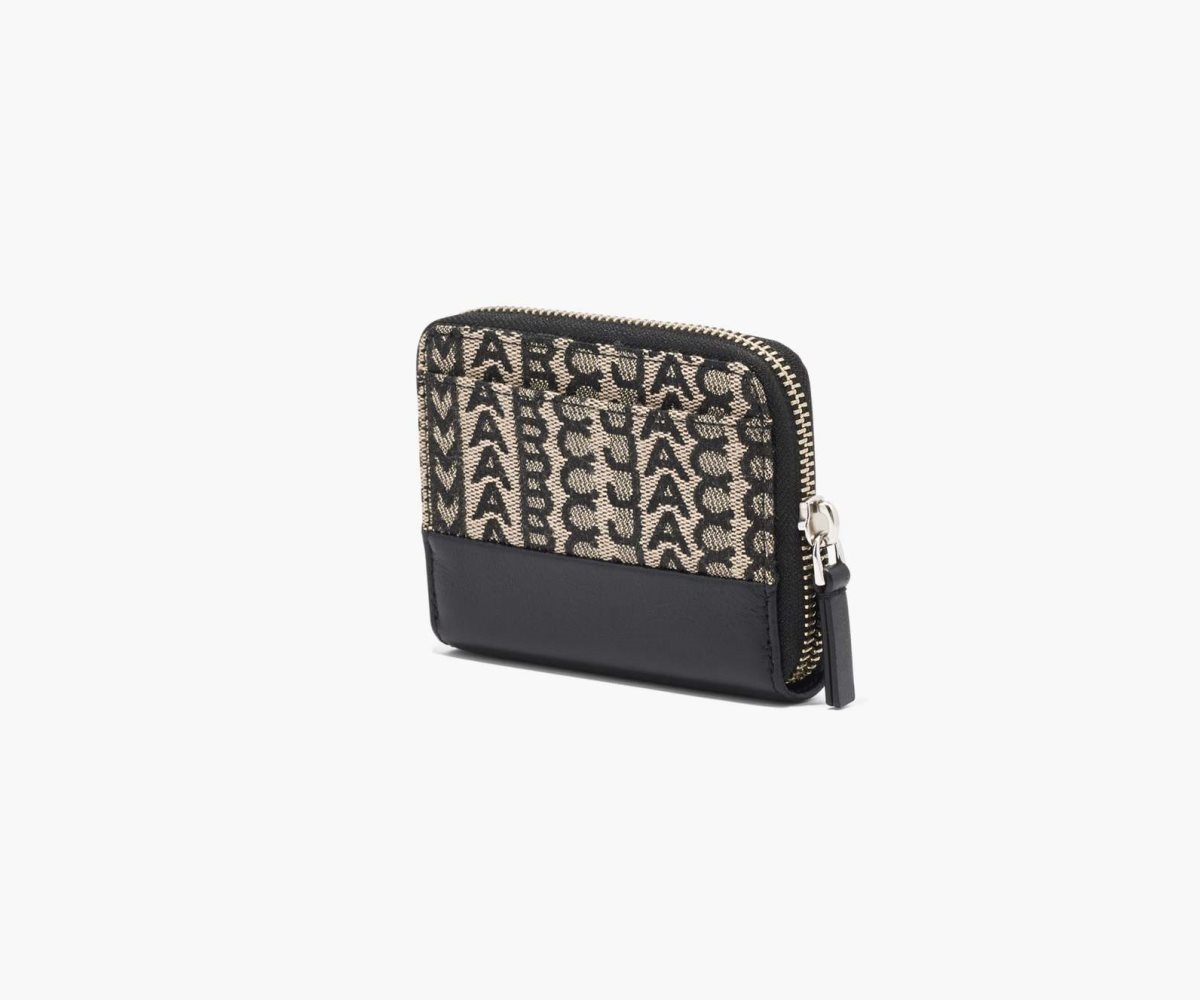 Marc Jacobs Monogram Zip Around Wallet Beige Colorate | VUN351789