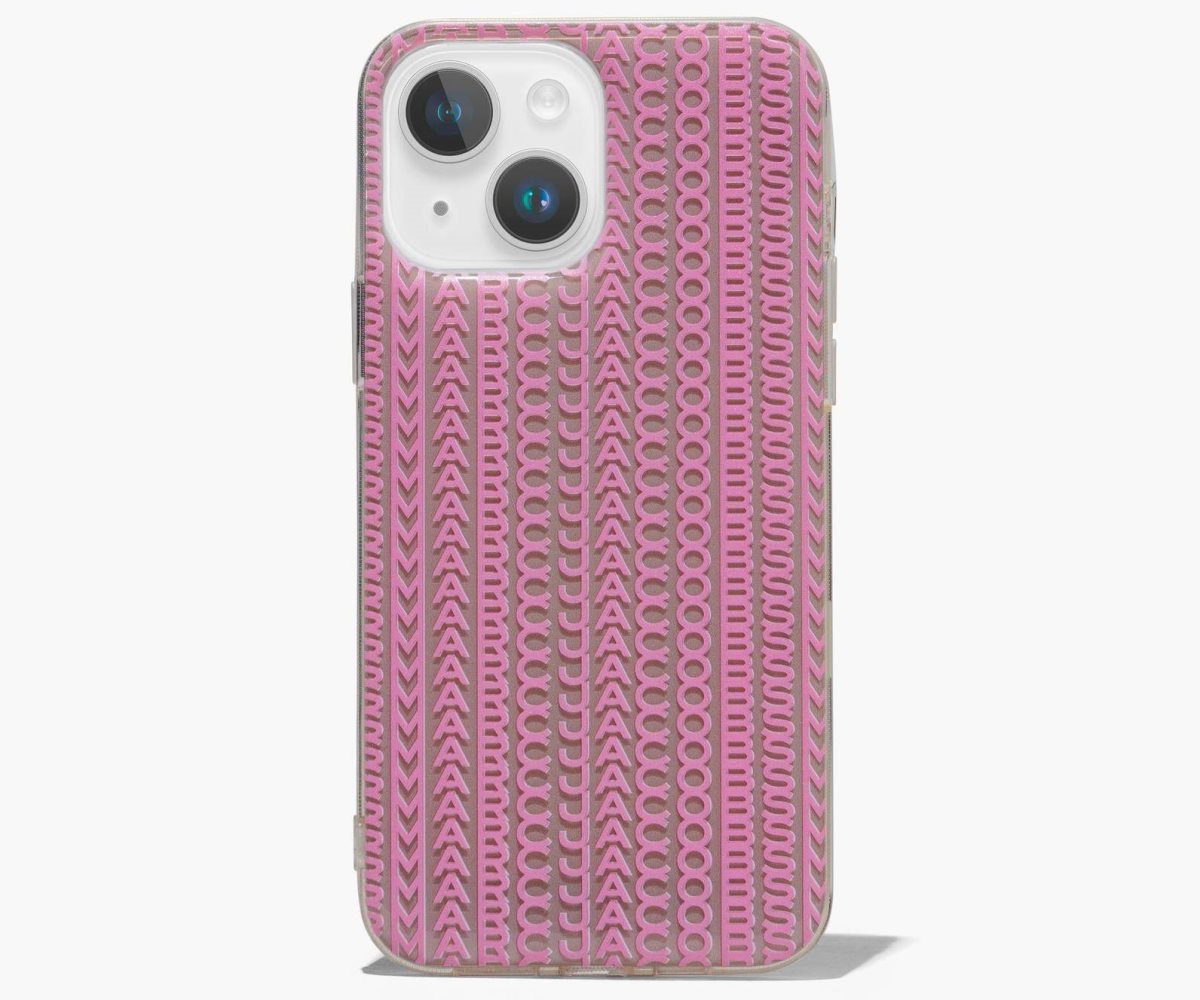 Marc Jacobs Monogram iPhone Case 14 Plus Grigie Marroni Rosa | ILK150976