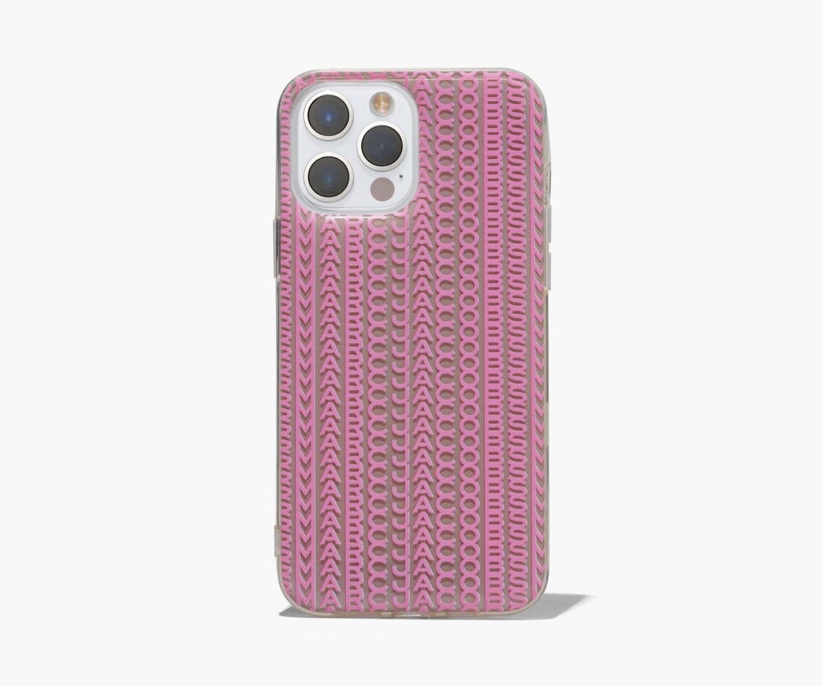 Marc Jacobs Monogram iPhone Case 14 Pro Grigie Marroni Rosa | DVM526807