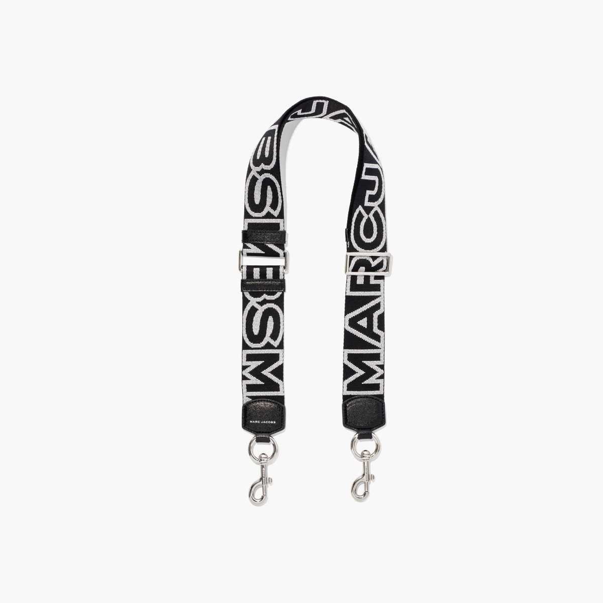 Marc Jacobs Outline Logo Webbing Cinturino Nere Argento | VBR136789