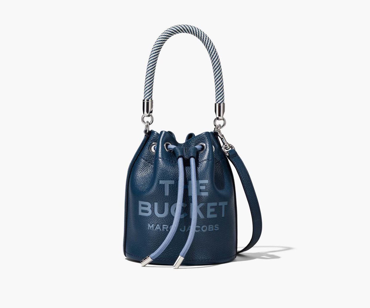 Marc Jacobs Pelle Bucket Bag Blu | QUB729546