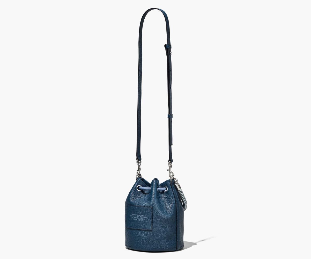 Marc Jacobs Pelle Bucket Bag Blu | QUB729546