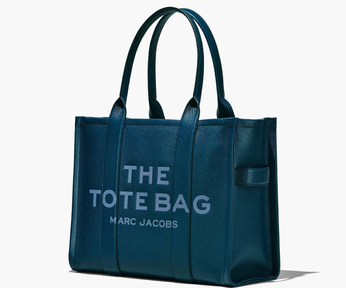 Marc Jacobs Pelle Large Tote Bag Blu | IBJ018354