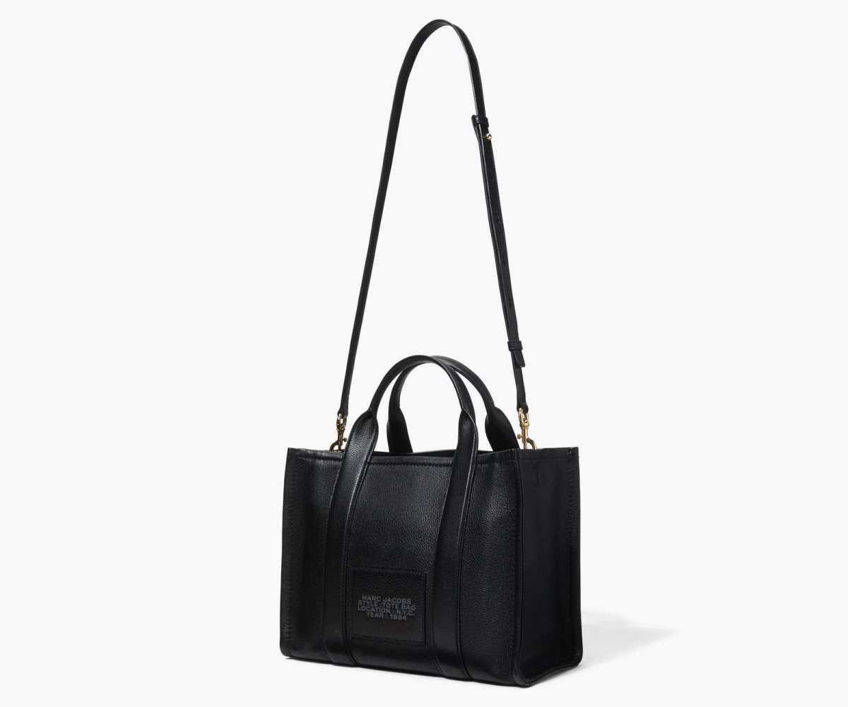 Marc Jacobs Pelle Medium Tote Bag Nere | KRH093264