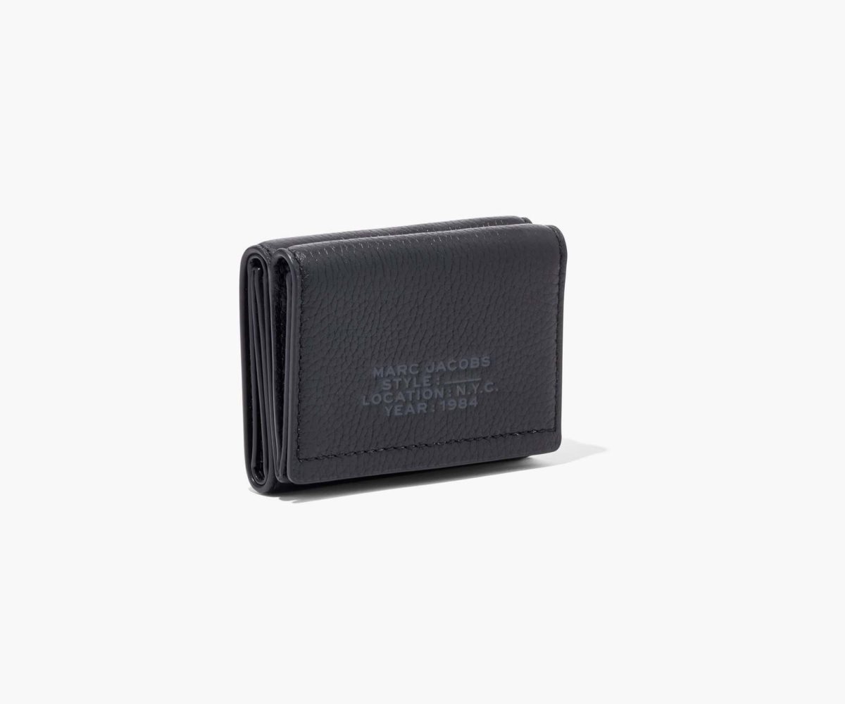 Marc Jacobs Pelle Medium Trifold Wallet Nere | TNO408192