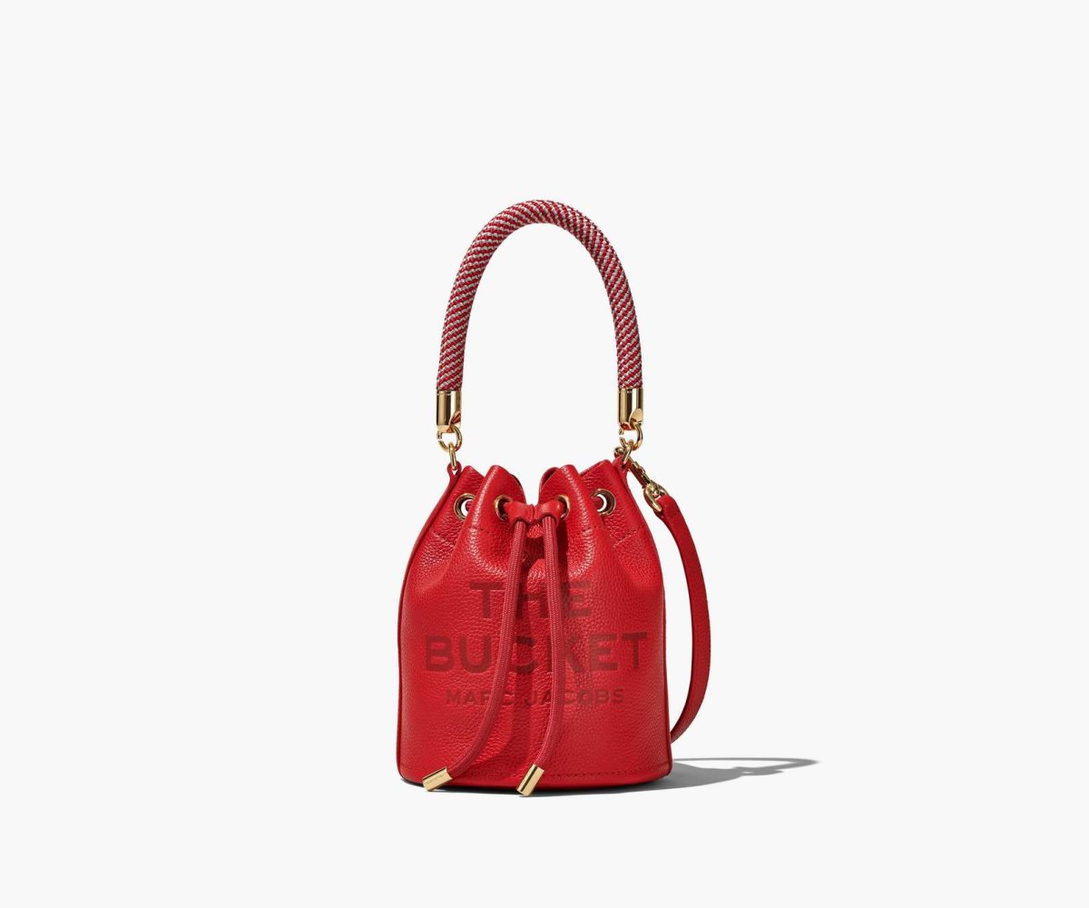 Marc Jacobs Pelle Micro Bucket Bag Rosse | CSI613792