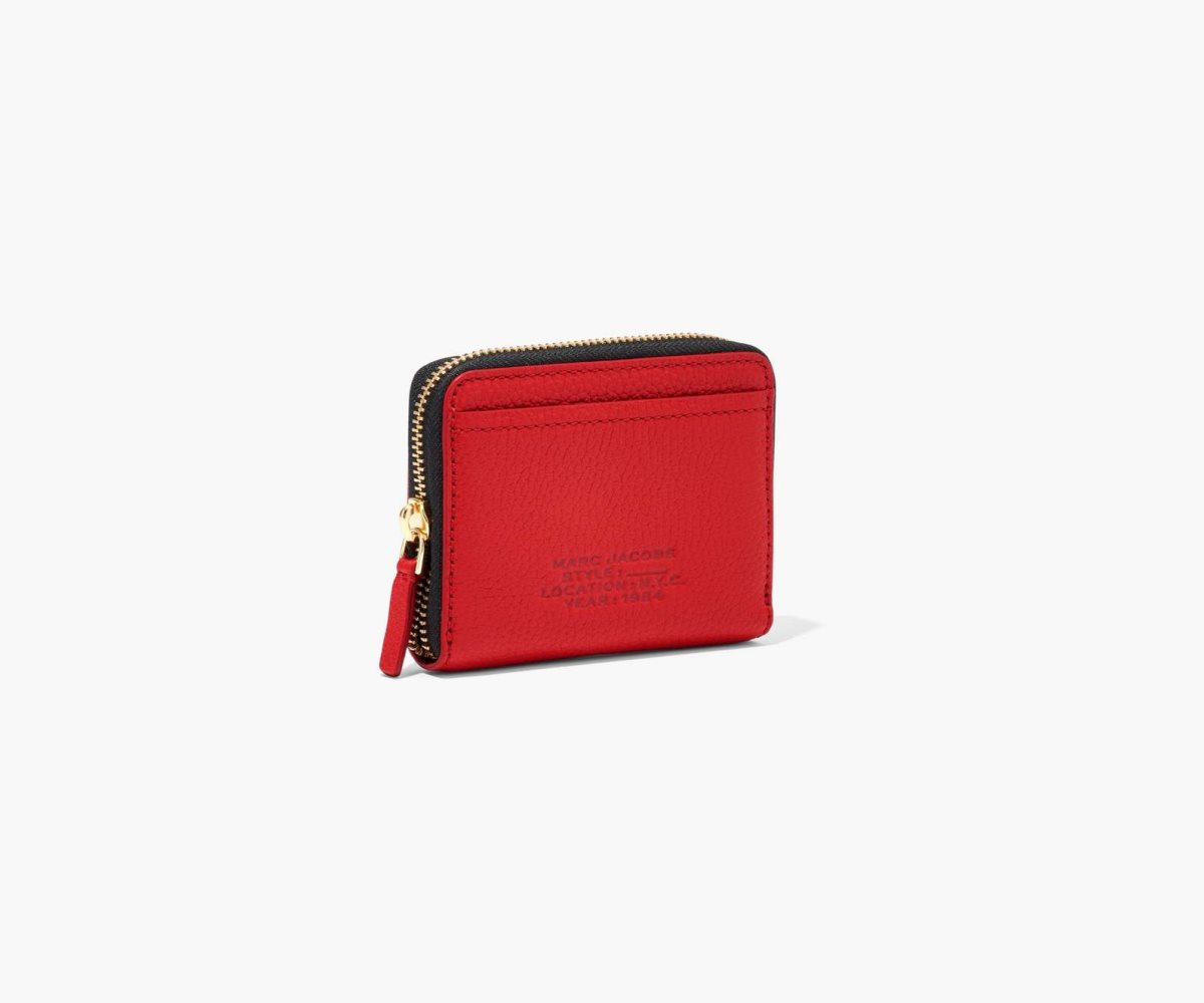 Marc Jacobs Pelle Zip Around Wallet Rosse | DKC045683