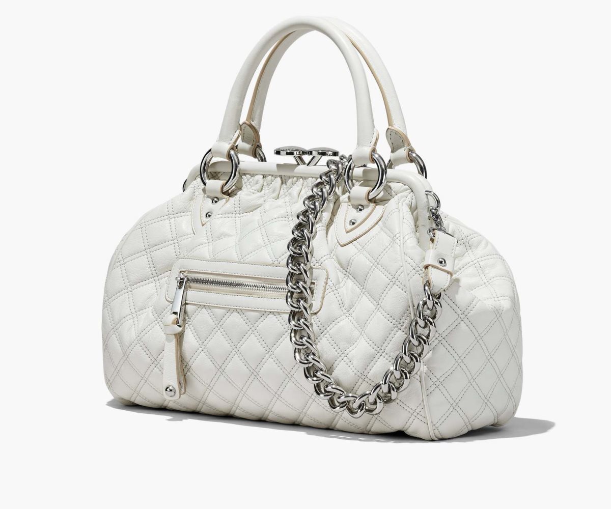 Marc Jacobs Re-Edition Trapuntato Pelle Stam Bag Bianche | HSC524706