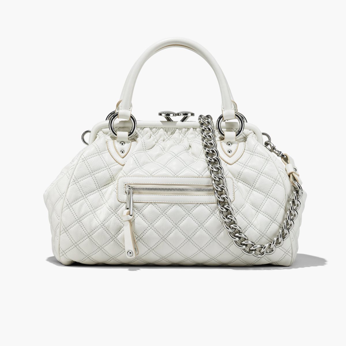 Marc Jacobs Re-Edition Trapuntato Pelle Stam Bag Bianche | HSC524706