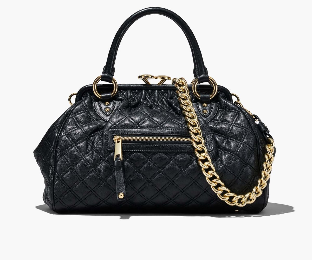 Marc Jacobs Re-Edition Trapuntato Pelle Stam Bag Nere | KAO240681