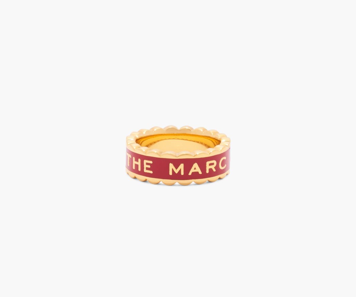 Marc Jacobs Scallop Medallion Ring Rosse Oro | BLP806973