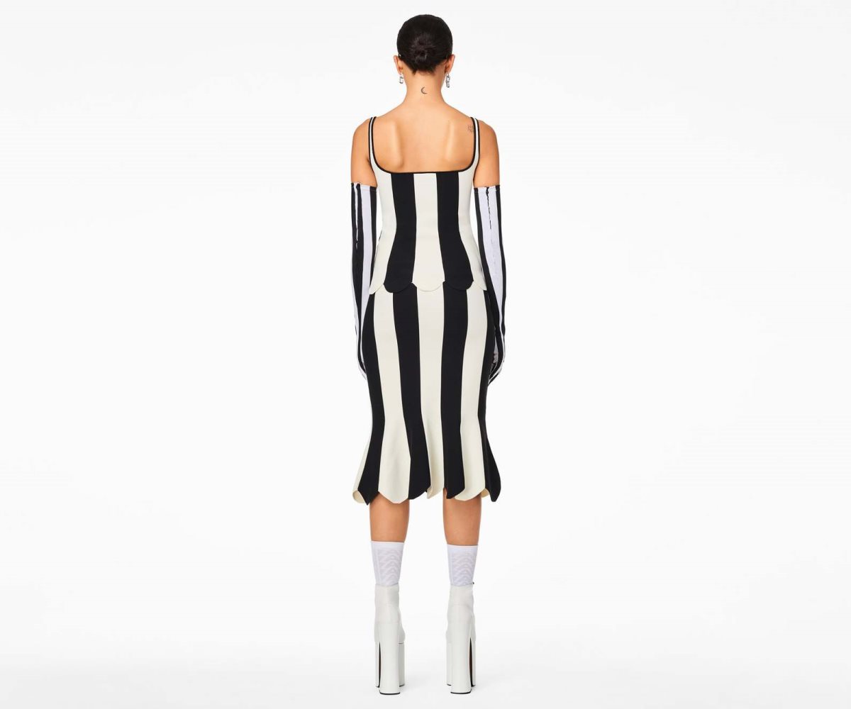 Marc Jacobs Scuba Stripe Top Nere Bianche | NVJ435610