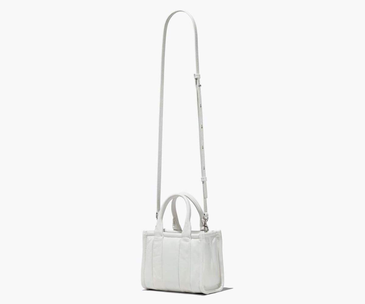 Marc Jacobs Shiny Crinkle Micro Tote Bianche | HLK195386