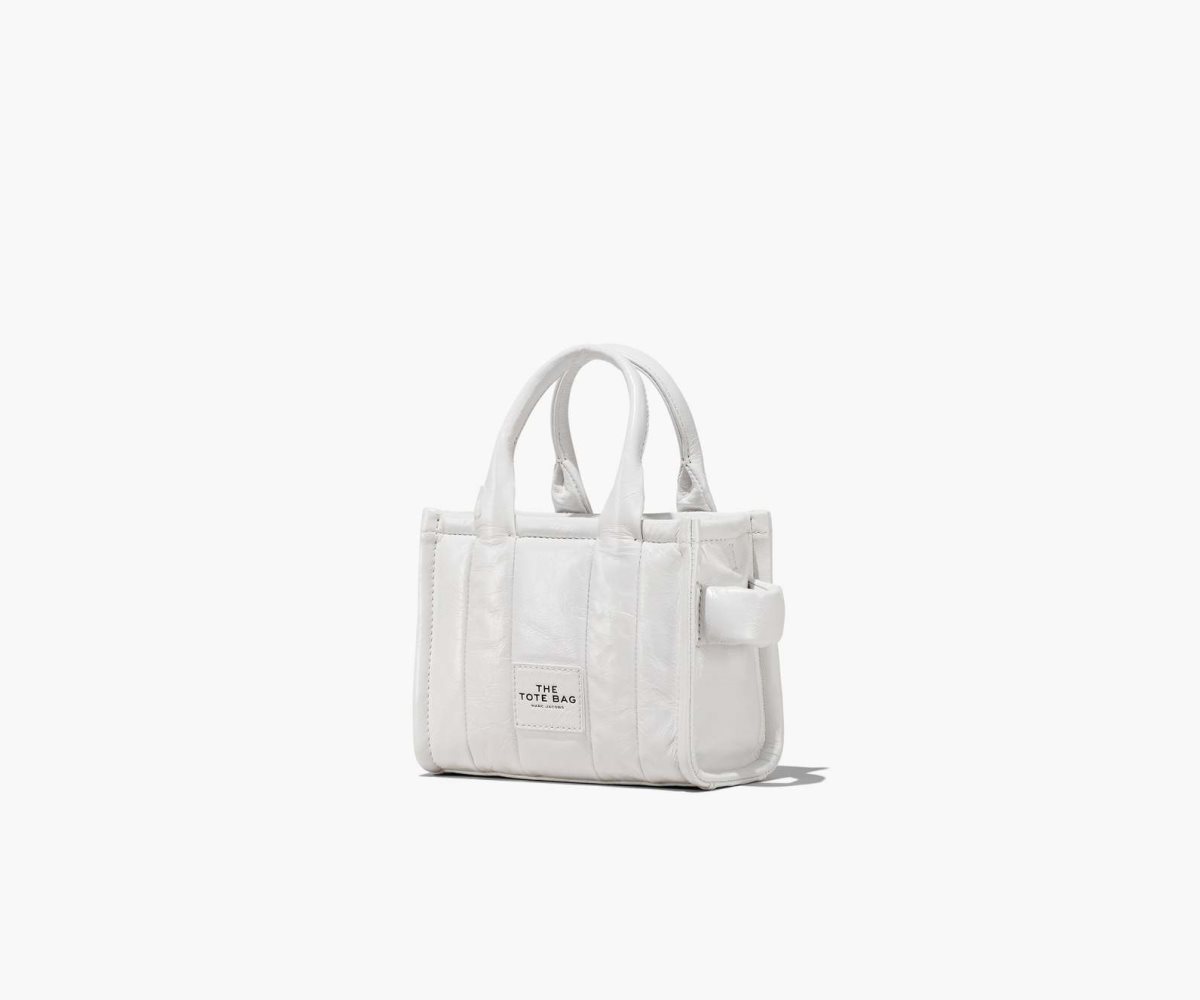 Marc Jacobs Shiny Crinkle Micro Tote Bianche | HLK195386