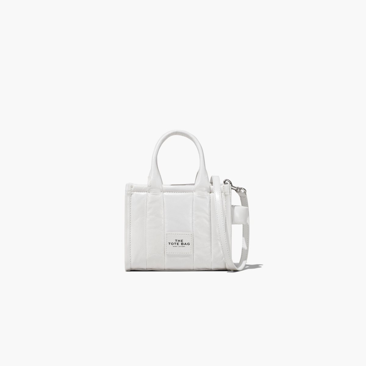 Marc Jacobs Shiny Crinkle Micro Tote Bianche | HLK195386