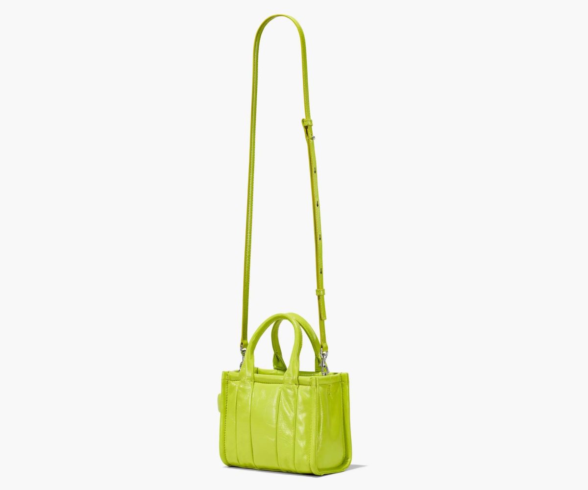 Marc Jacobs Shiny Crinkle Micro Tote Verdi Chiaro | FLO142379