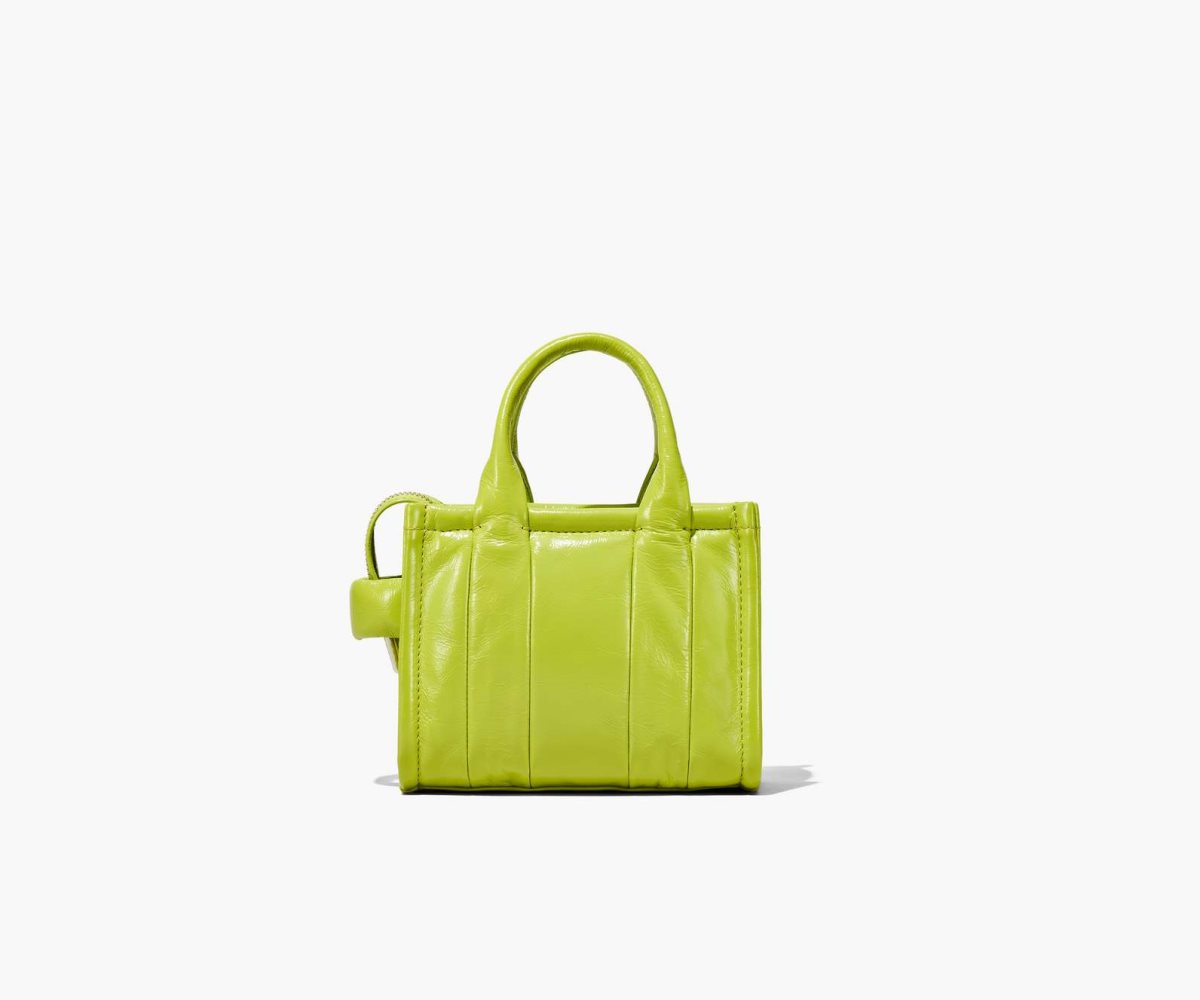 Marc Jacobs Shiny Crinkle Micro Tote Verdi Chiaro | FLO142379