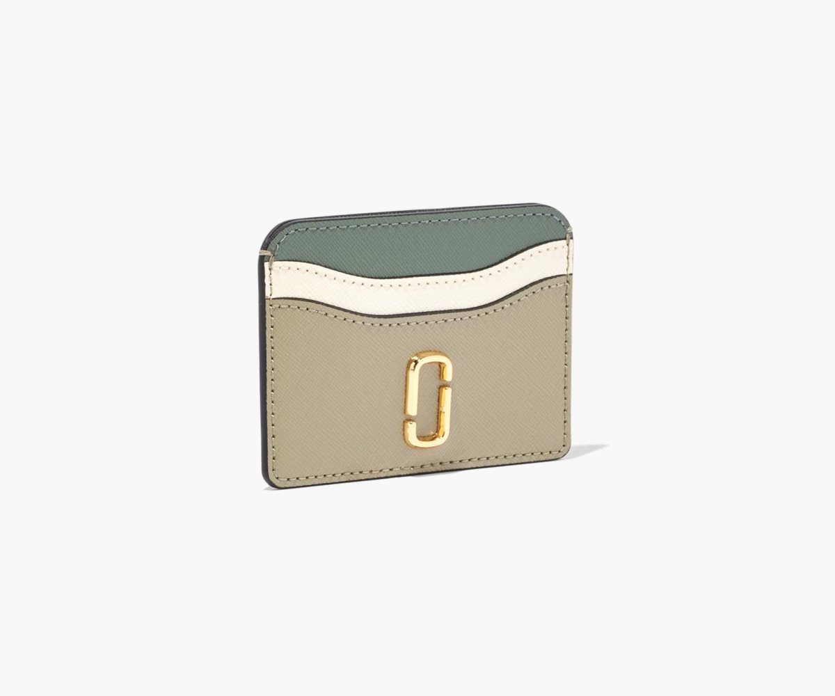 Marc Jacobs Snapshot Card Case Argento Verde Oliva Colorate | ZQF215947