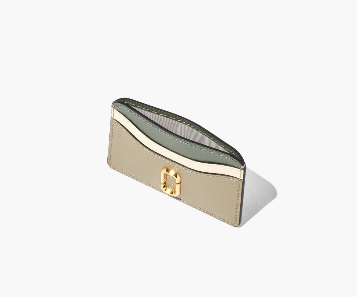 Marc Jacobs Snapshot Card Case Argento Verde Oliva Colorate | ZQF215947