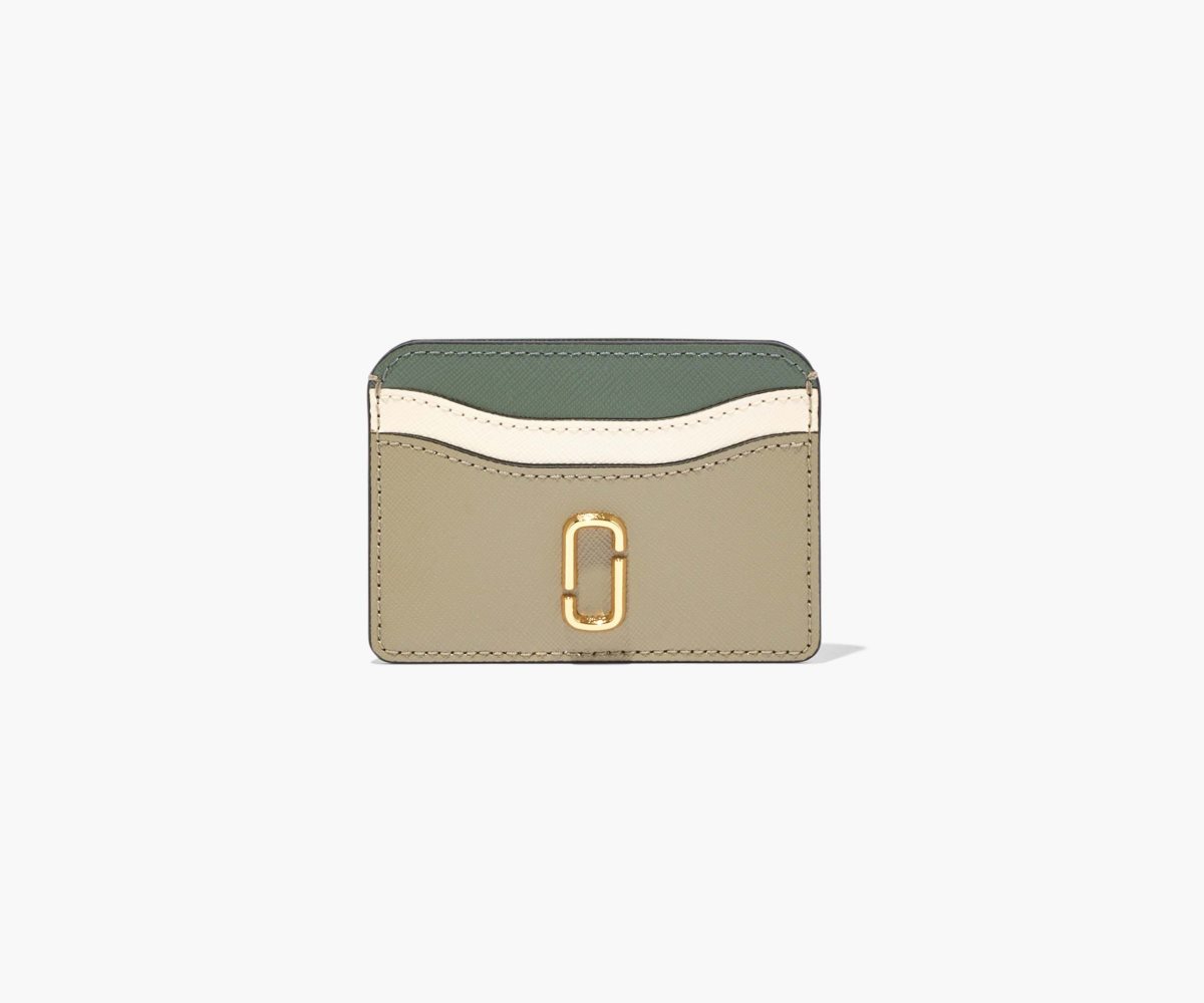 Marc Jacobs Snapshot Card Case Argento Verde Oliva Colorate | ZQF215947