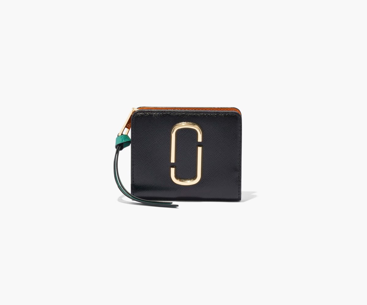 Marc Jacobs Snapshot Mini Compact Wallet Nere Arancioni Colorate | DCS178239