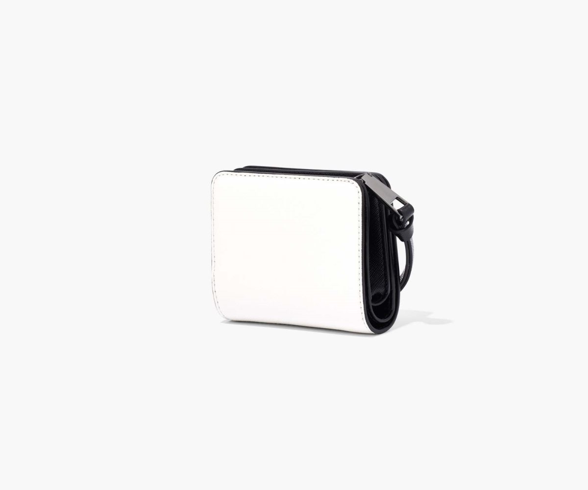 Marc Jacobs Snapshot Mini Compact Wallet Nere Bianche | GWA986147