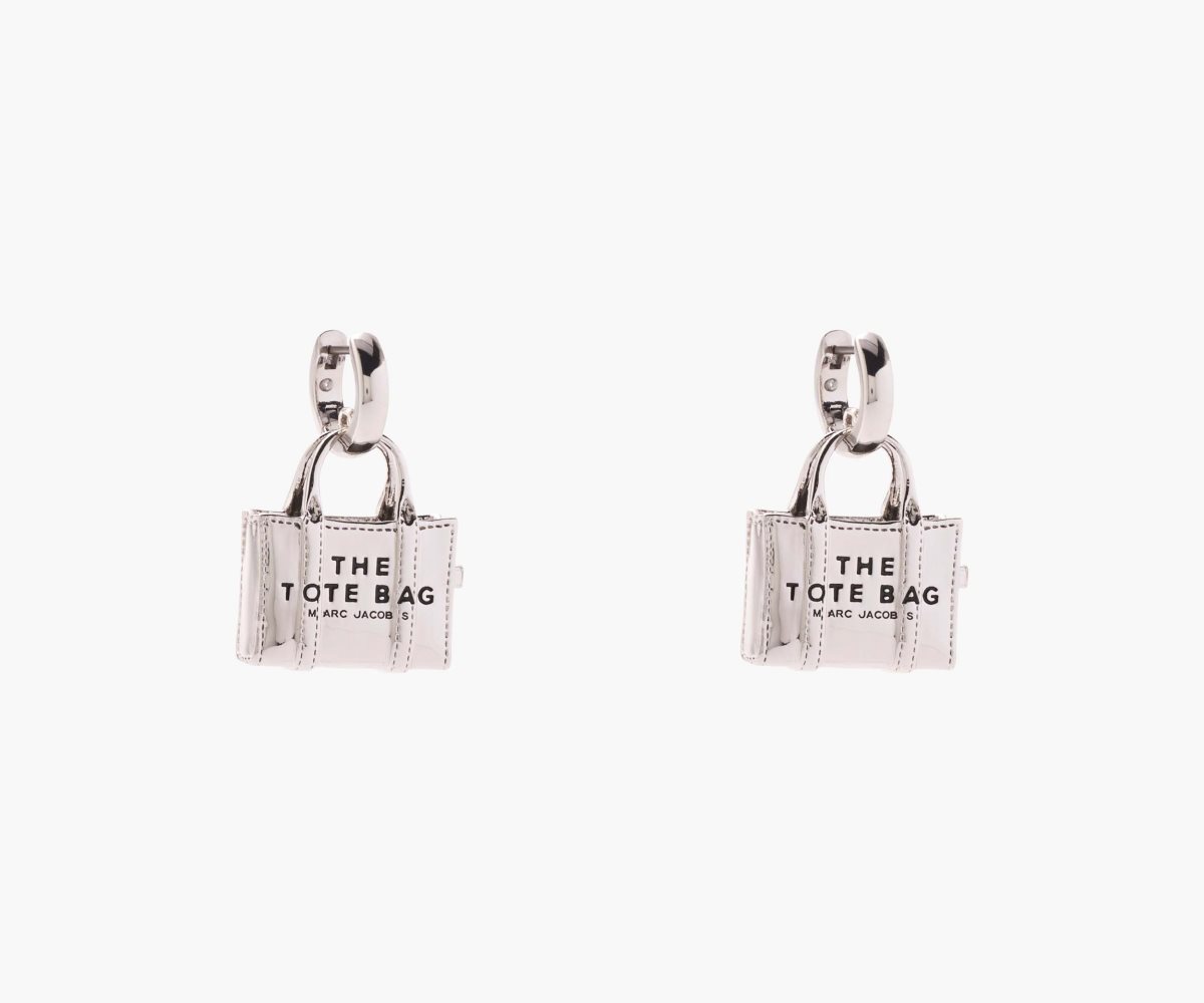 Marc Jacobs Tote Bag Earrings Argento Chiaro | XLT209786