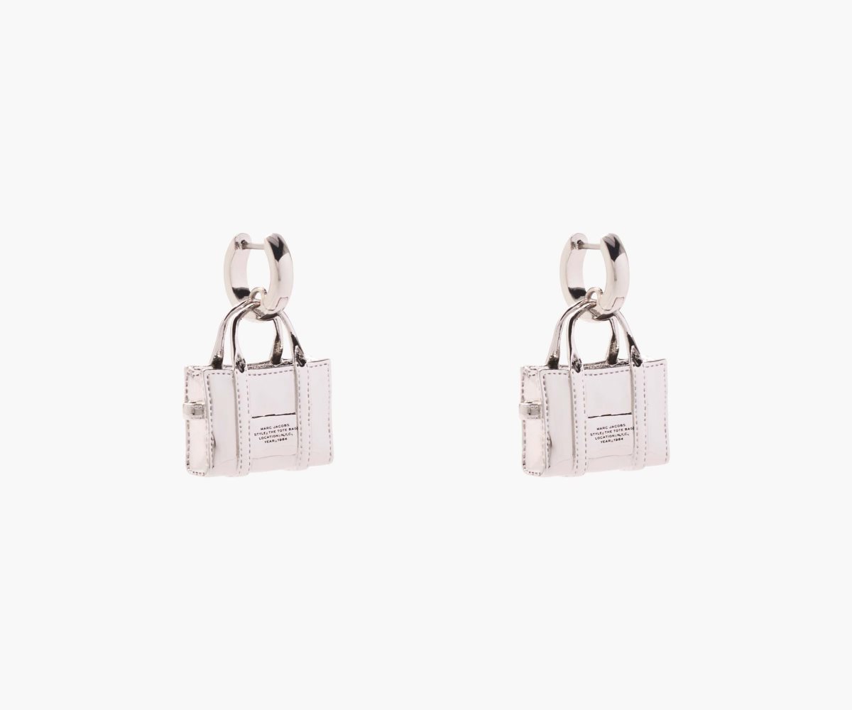 Marc Jacobs Tote Bag Earrings Argento Chiaro | XLT209786