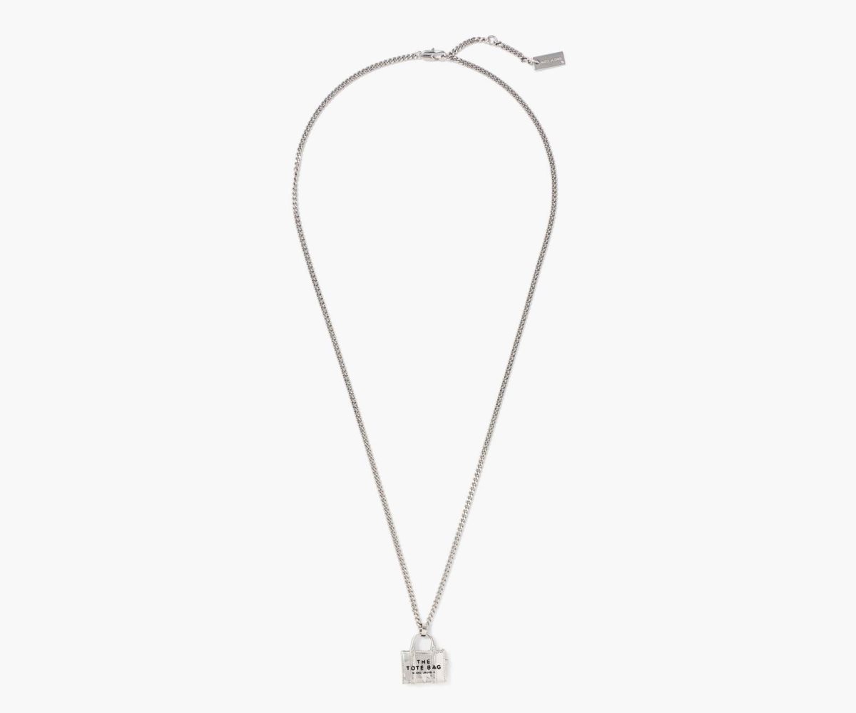 Marc Jacobs Tote Bag Necklace Argento Chiaro | HMZ413267