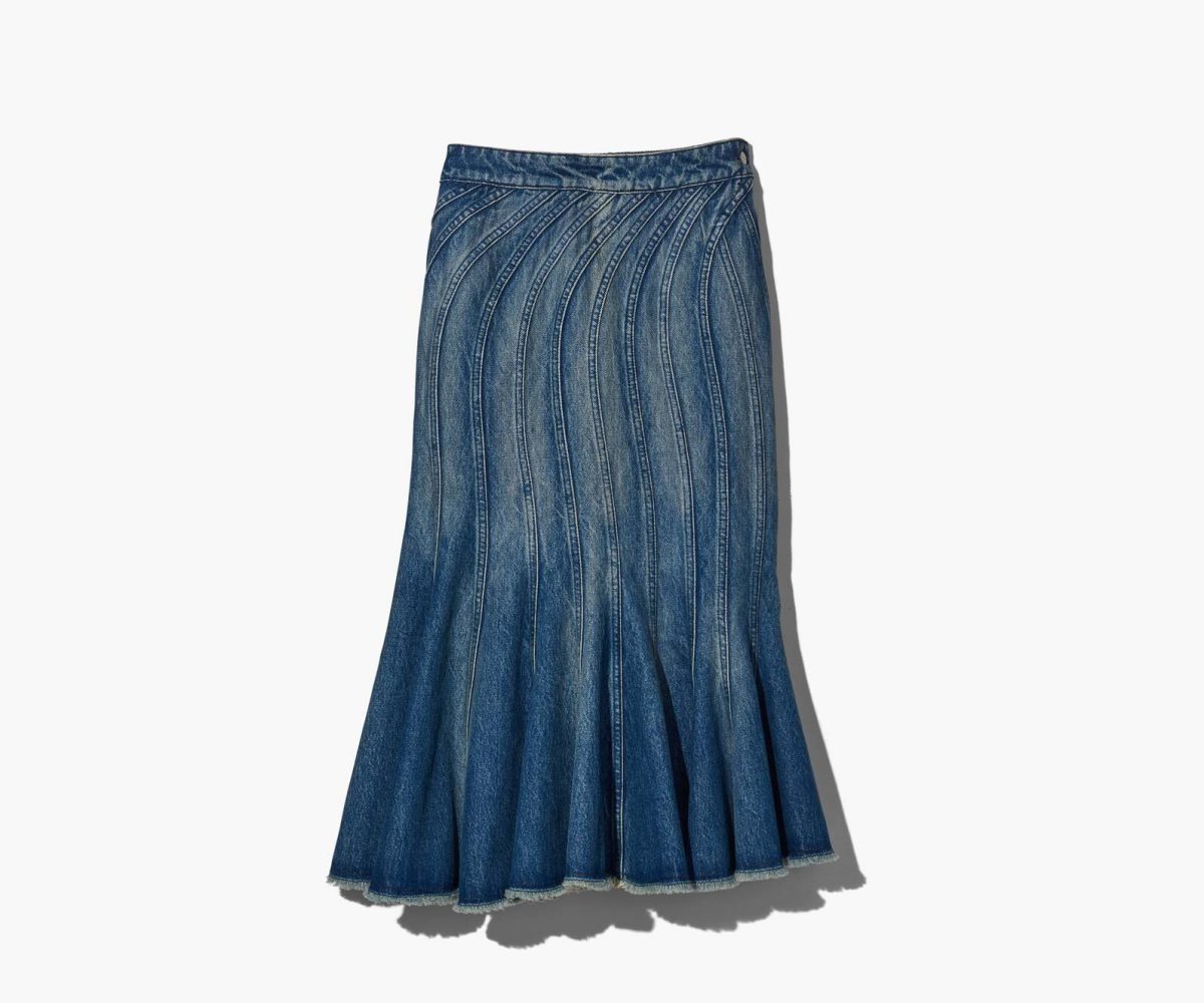 Marc Jacobs Wave Denim Skirt Blu | AKO401957