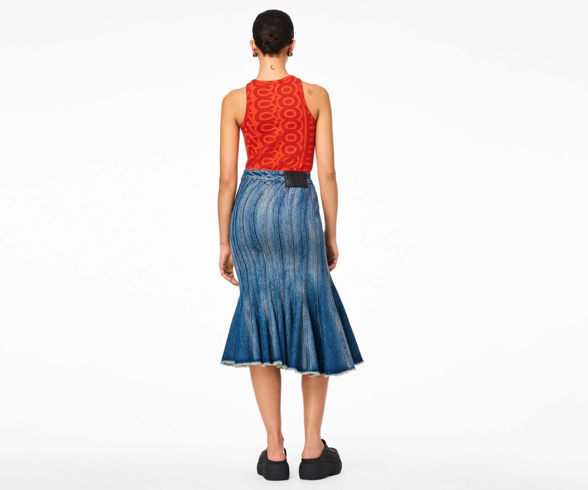 Marc Jacobs Wave Denim Skirt Blu | AKO401957