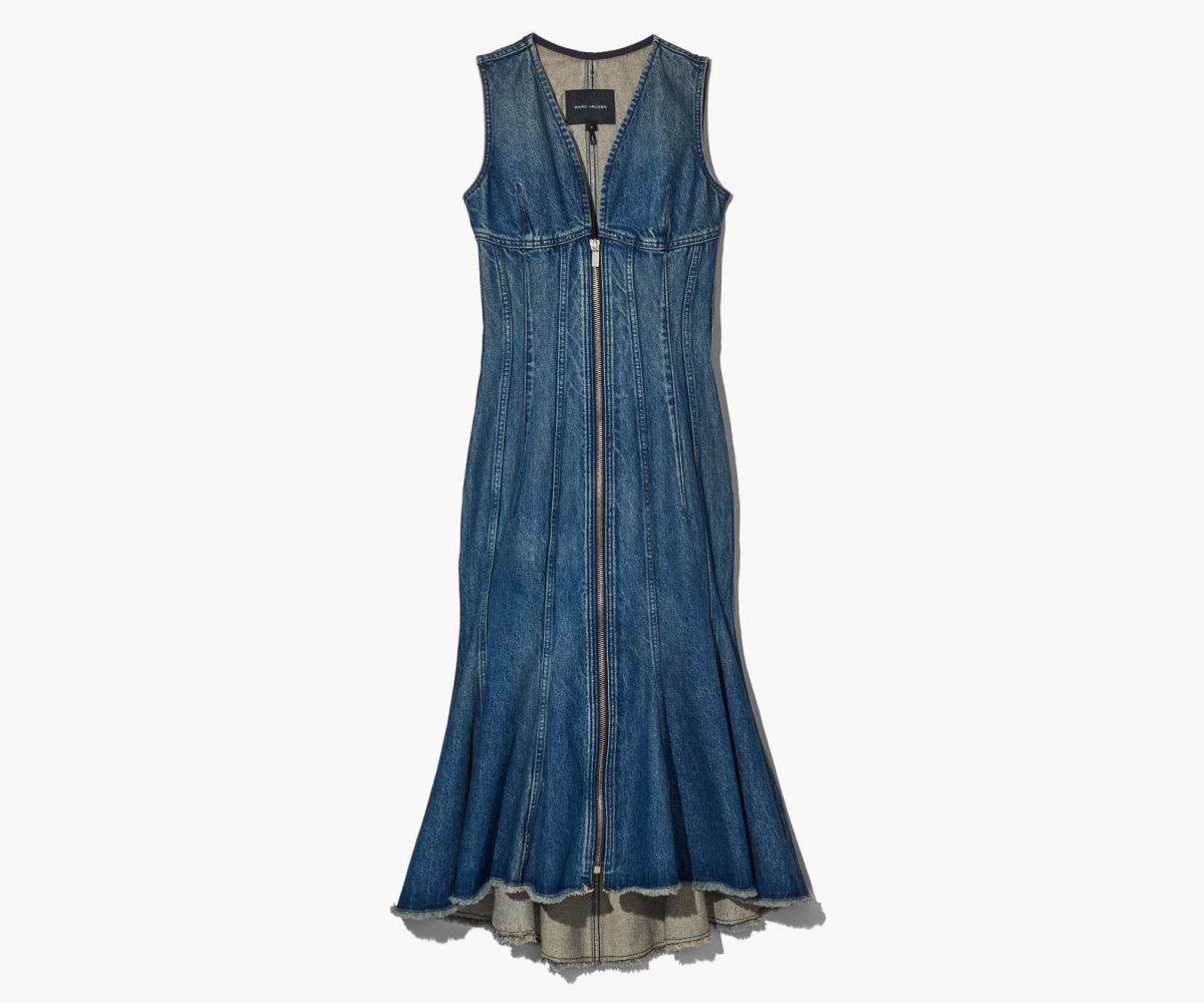 Marc Jacobs Wave Denim Vestito Blu | RZG902368