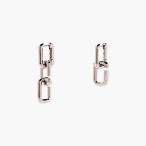 Marc Jacobs J Marc Chain Link Earrings Argento | MZE673259