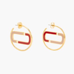 Marc Jacobs J Marc Colorblock Hoops Rosse Colorate Oro | FRA346750