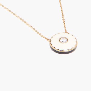 Marc Jacobs Medallion Pendant Crema Oro | DQR528391