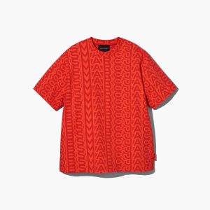 Marc Jacobs Monogram Big T-Shirt Arancioni Rosse | ZFI836752