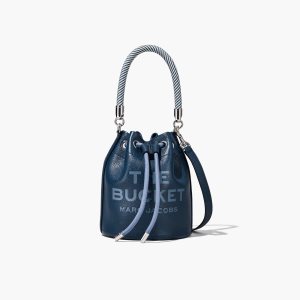 Marc Jacobs Pelle Bucket Bag Blu | QUB729546