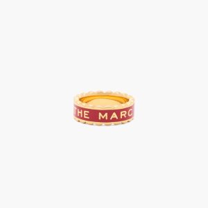 Marc Jacobs Scallop Medallion Ring Rosse Oro | BLP806973