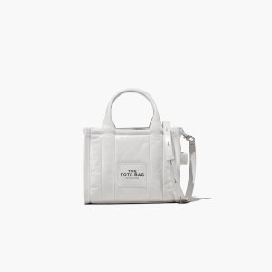 Marc Jacobs Shiny Crinkle Mini Tote Bianche | DQM326819